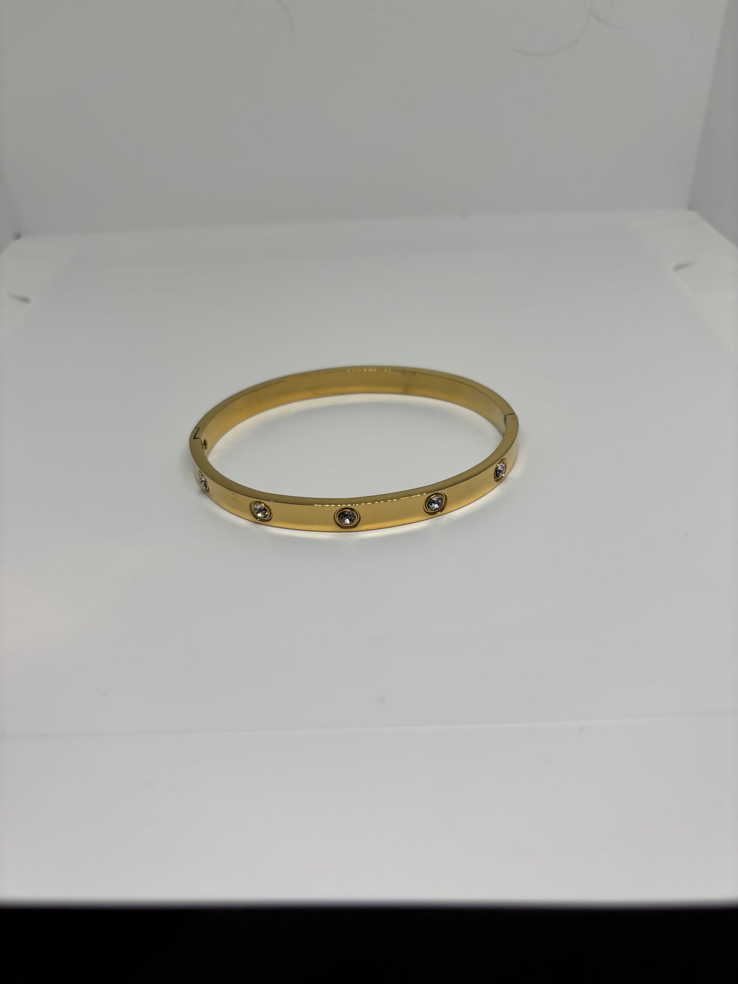 Gold Bracelet with Stones