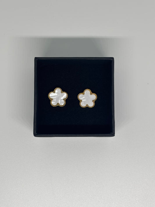 White Clover Earrings