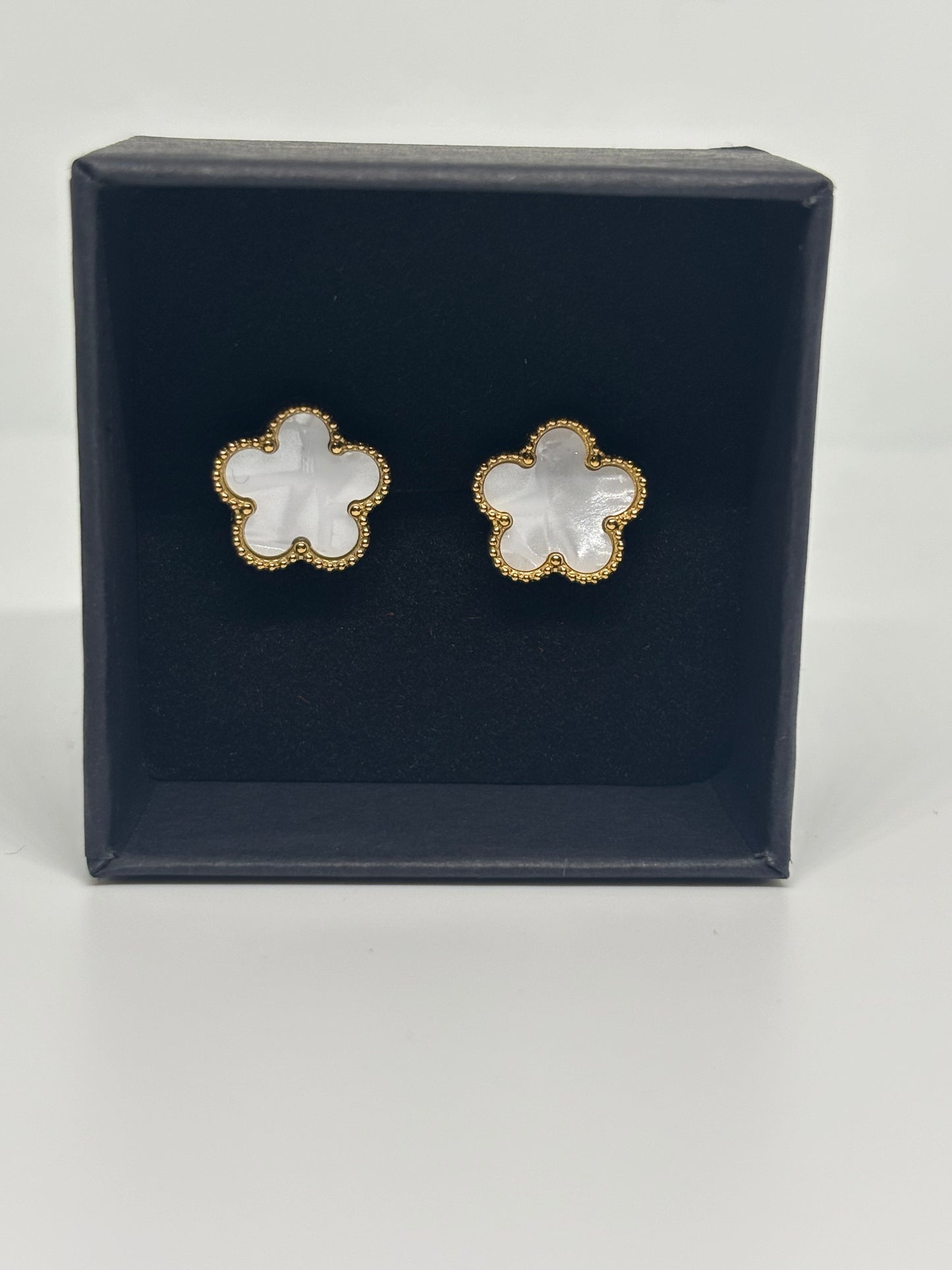 White Clover Earrings