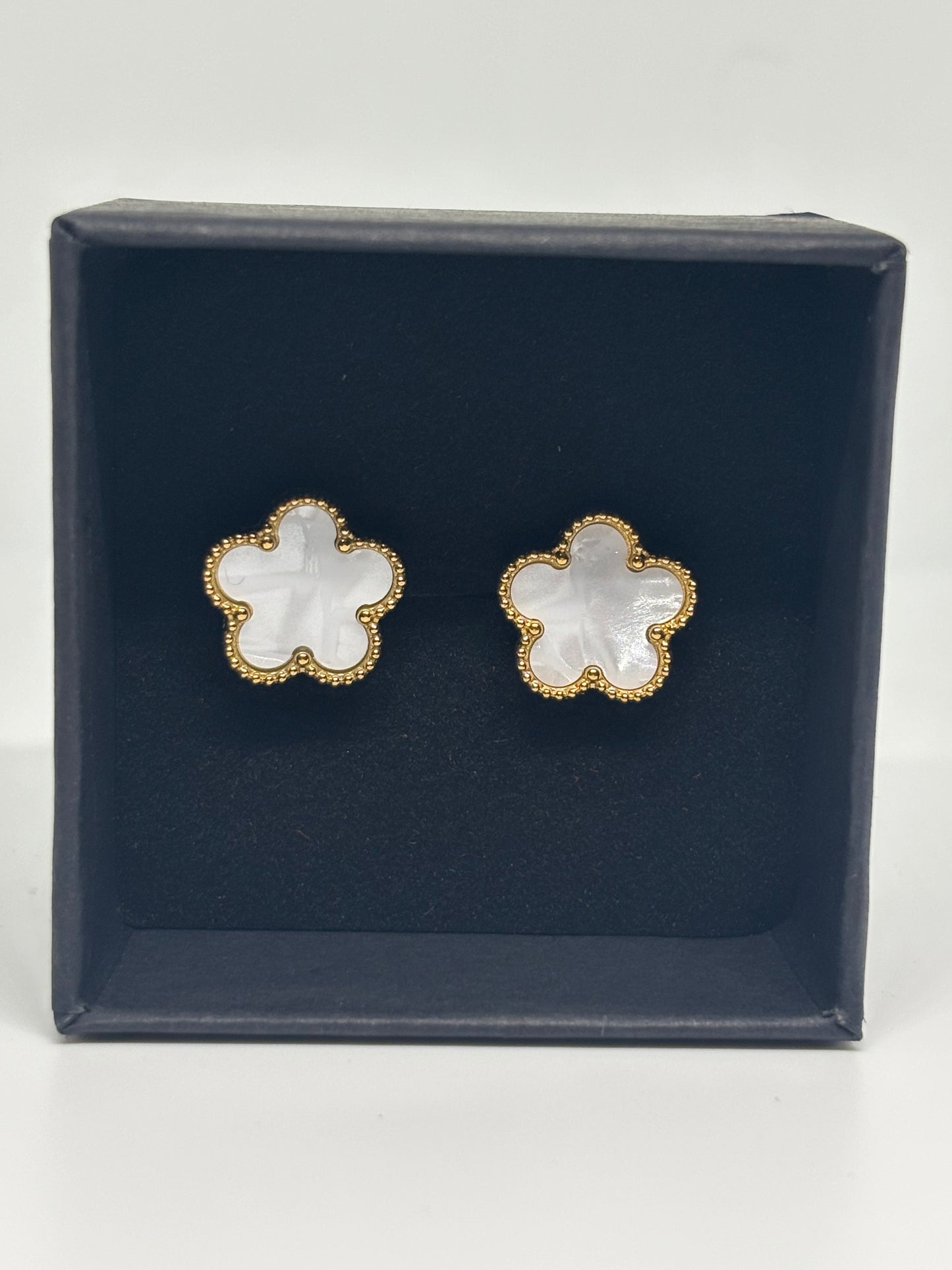 White Clover Earrings