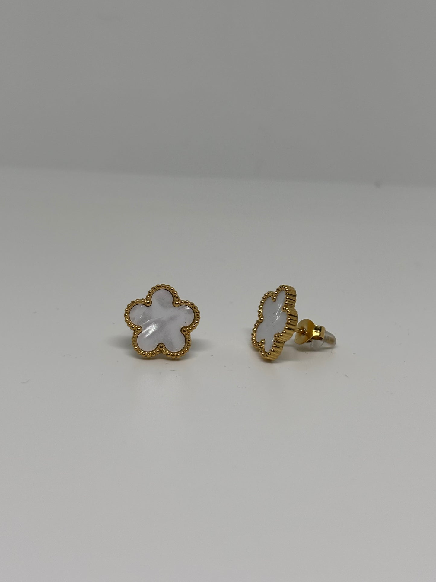 White Clover Earrings