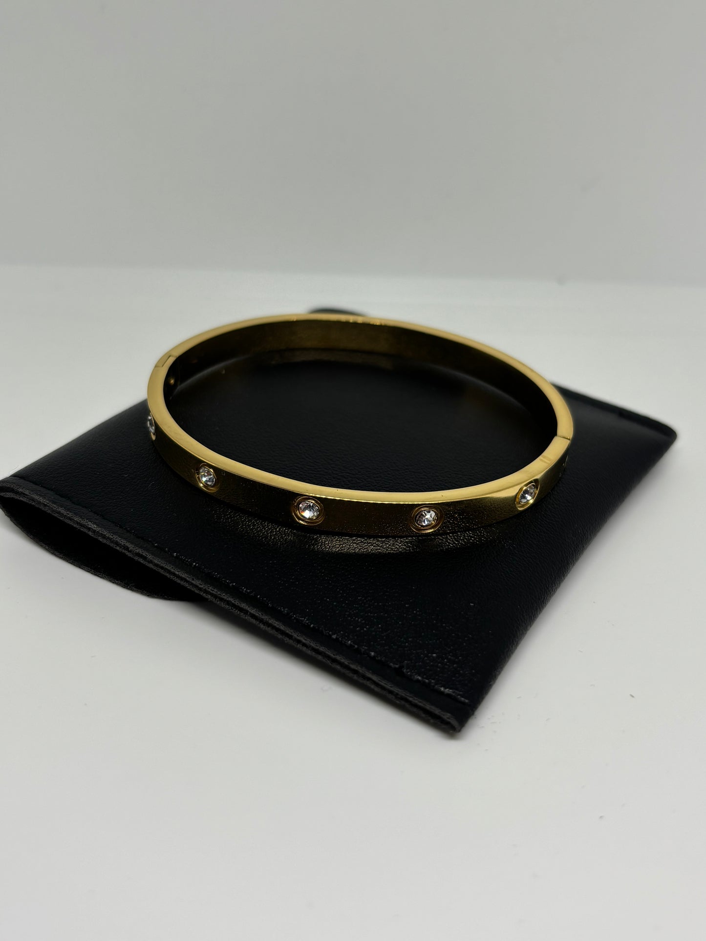 Gold Bracelet with Stones