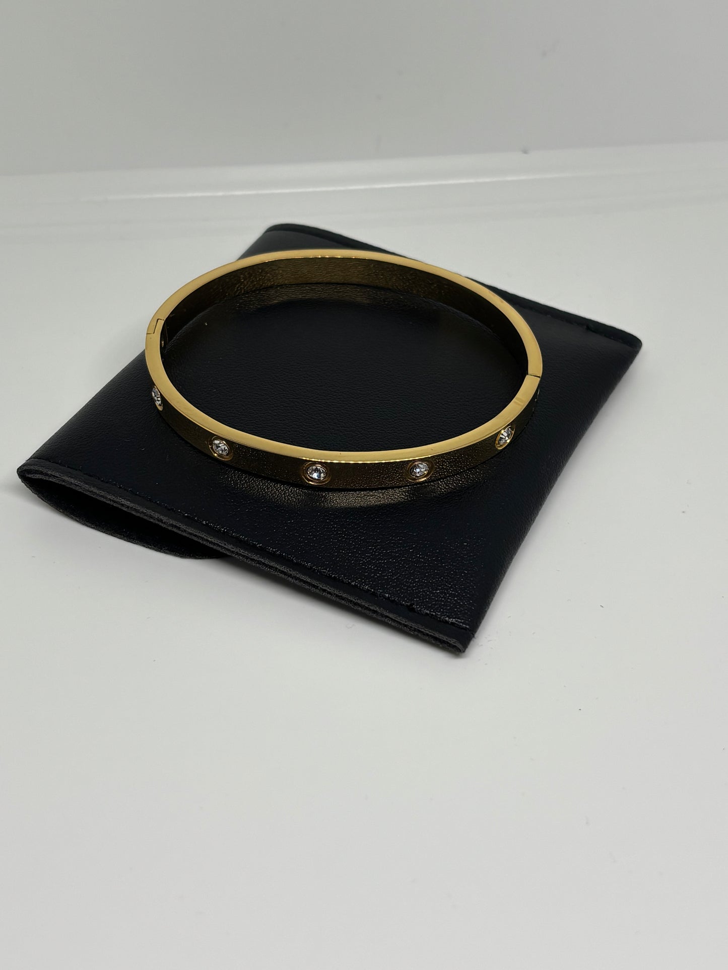 Gold Bracelet with Stones