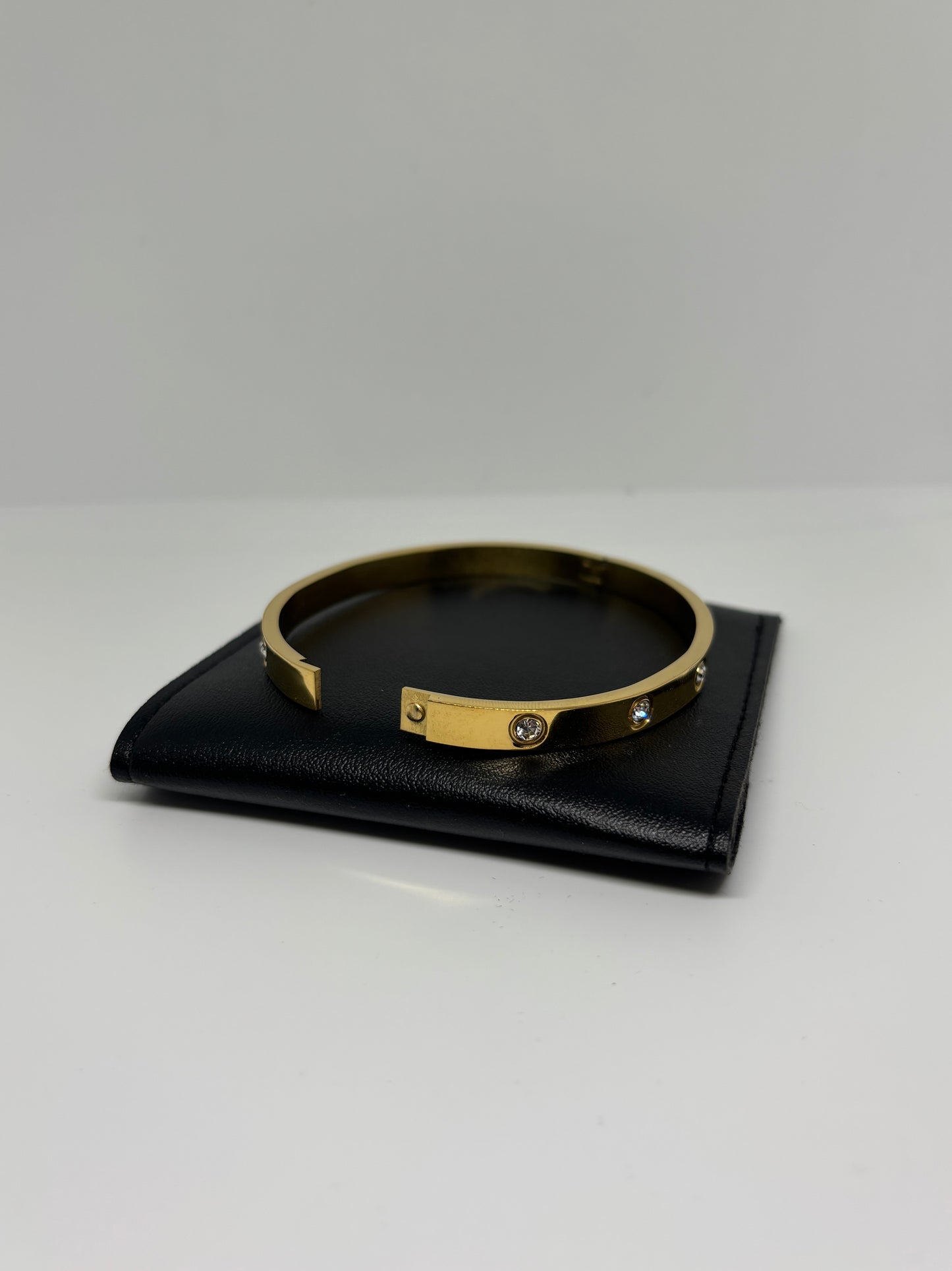 Gold Bracelet with Stones