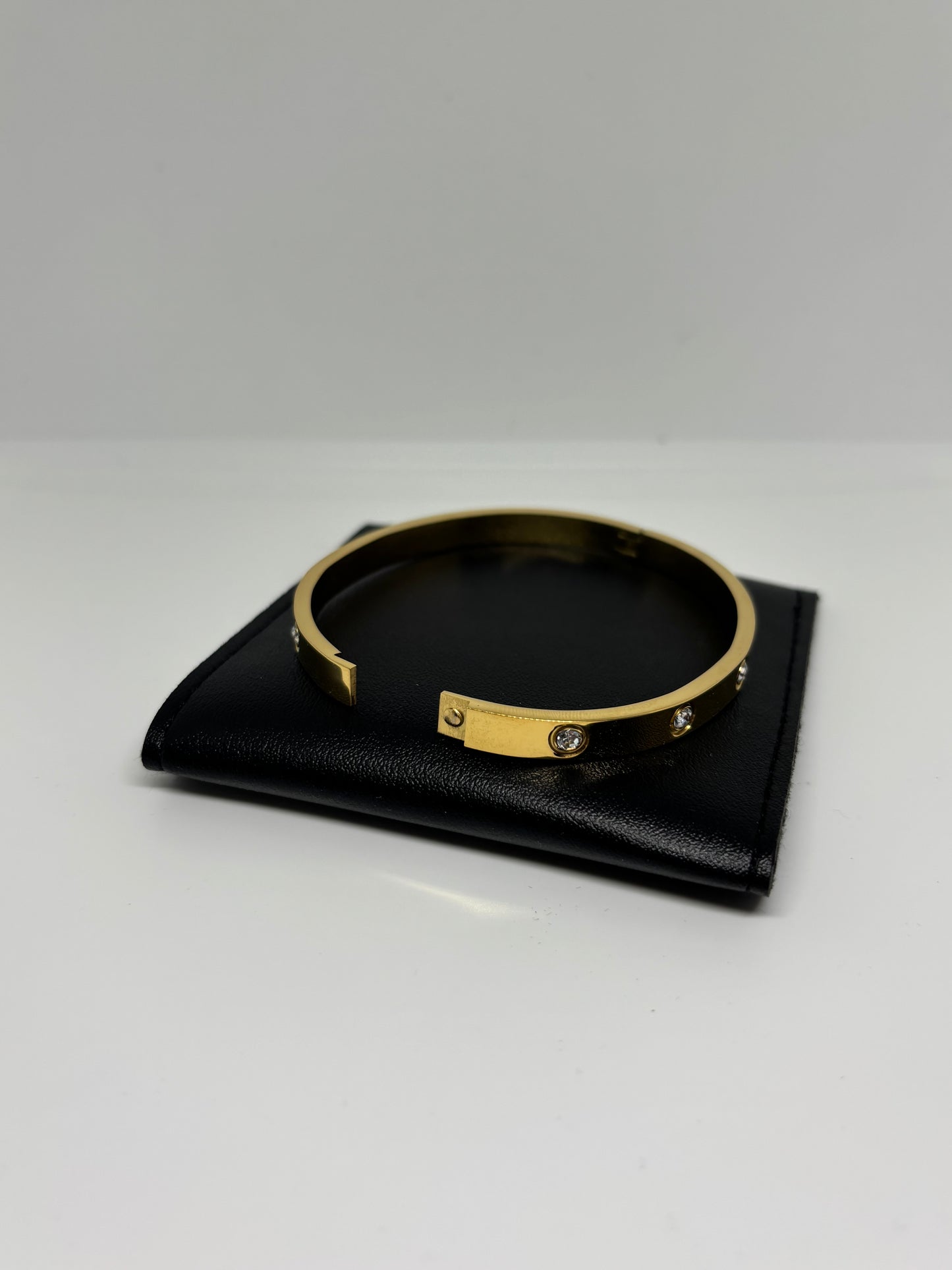 Gold Bracelet with Stones