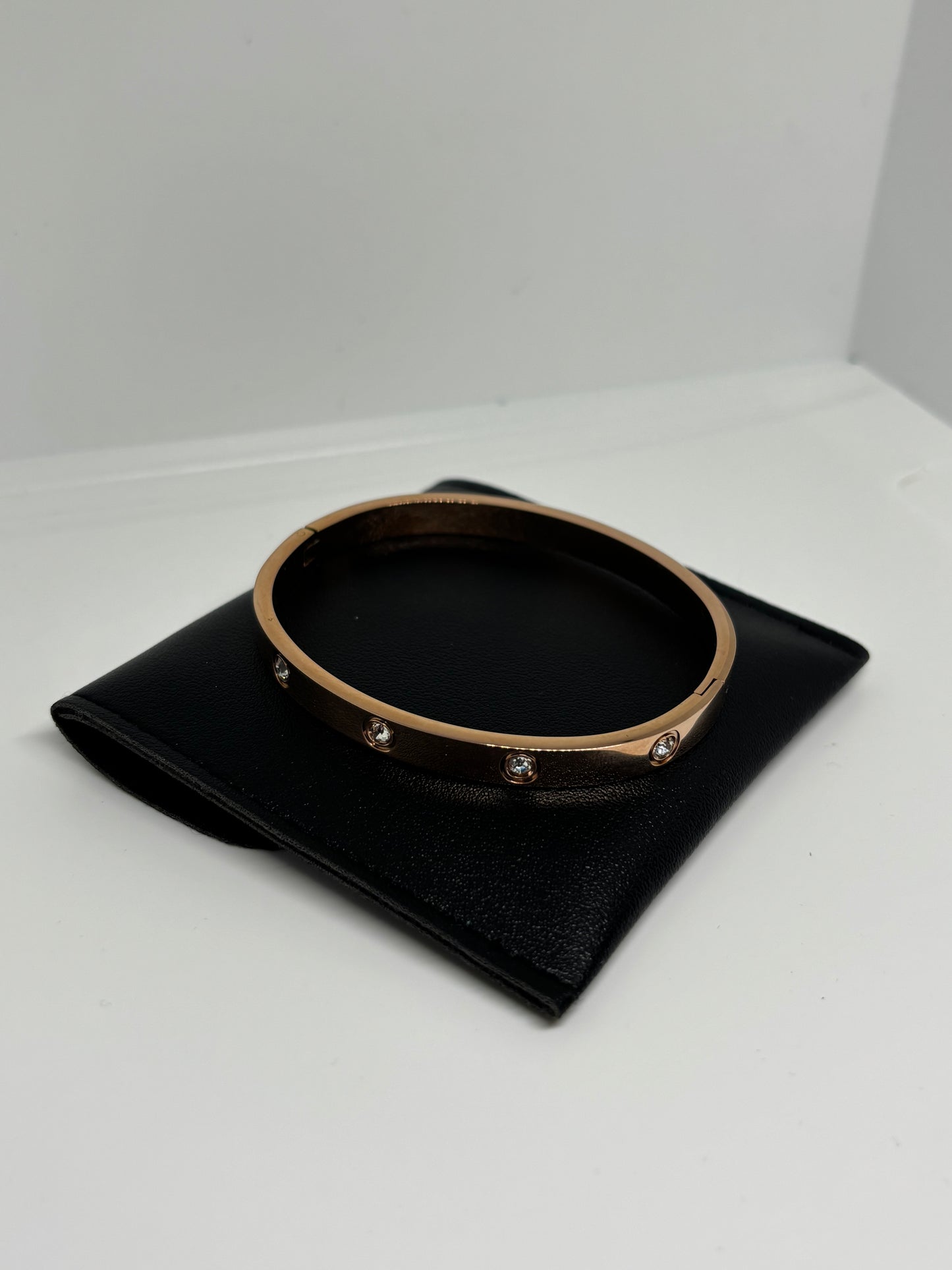 Rose Gold Bracelet with Stones