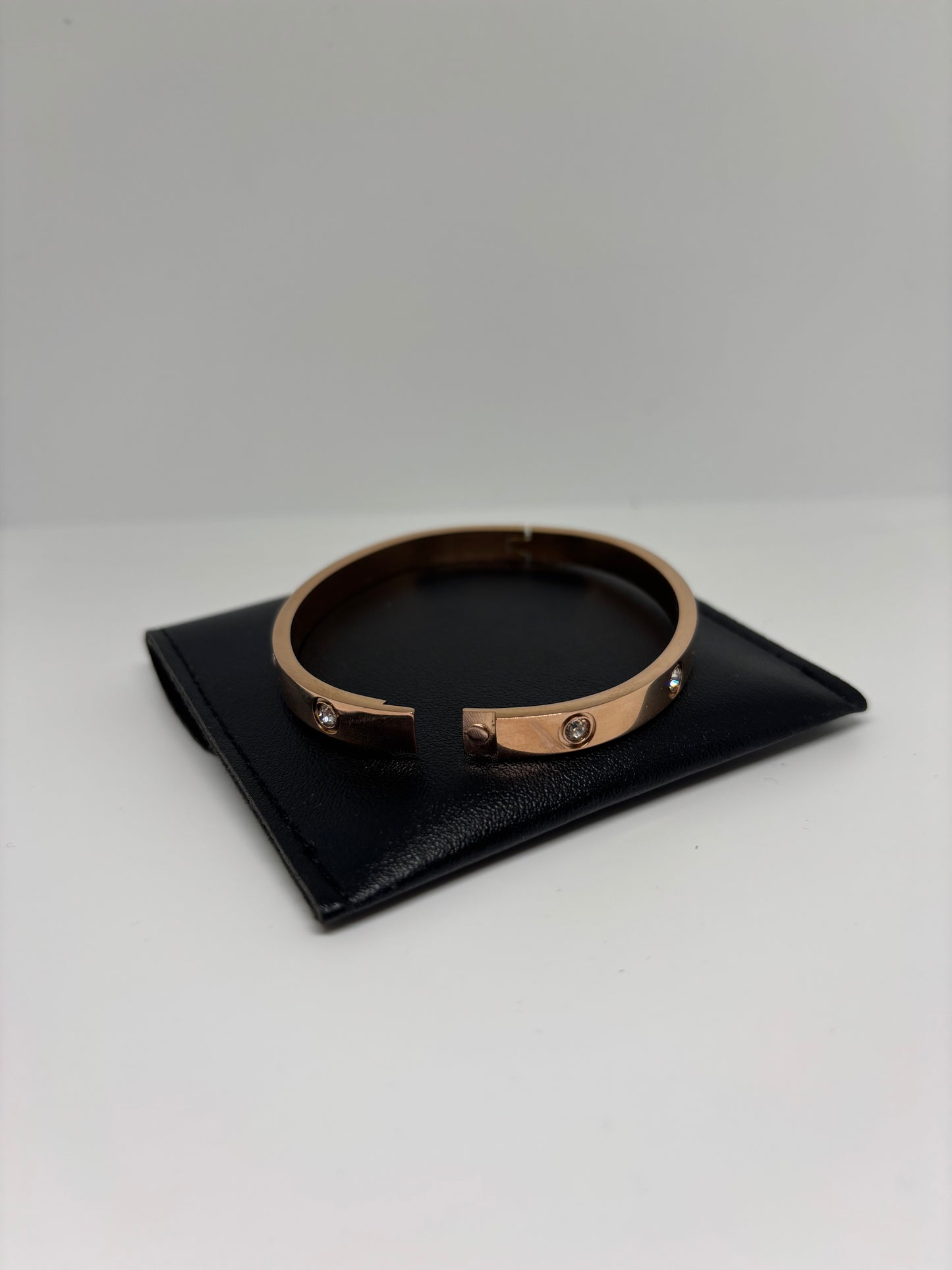Rose Gold Bracelet with Stones
