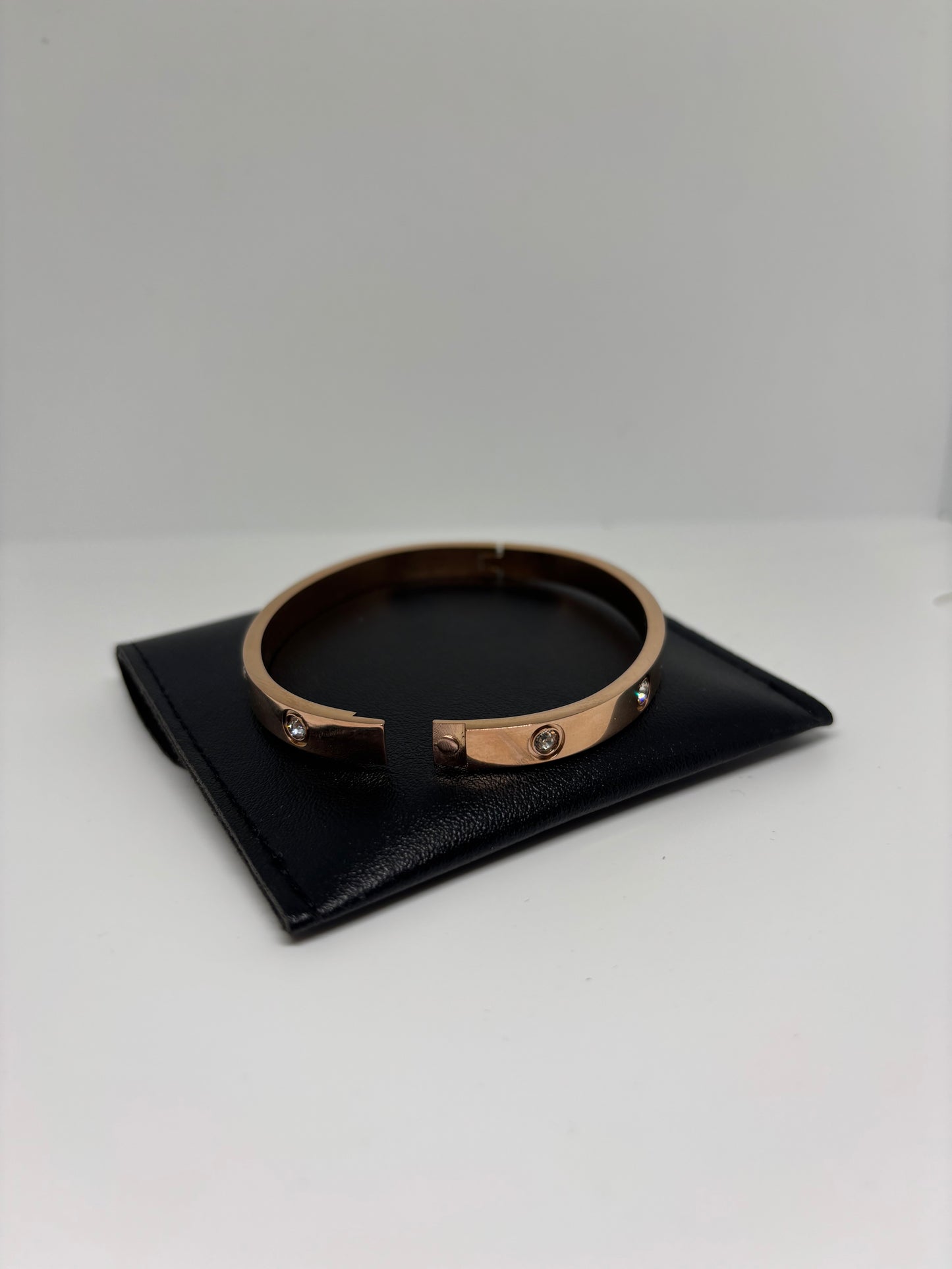 Rose Gold Bracelet with Stones