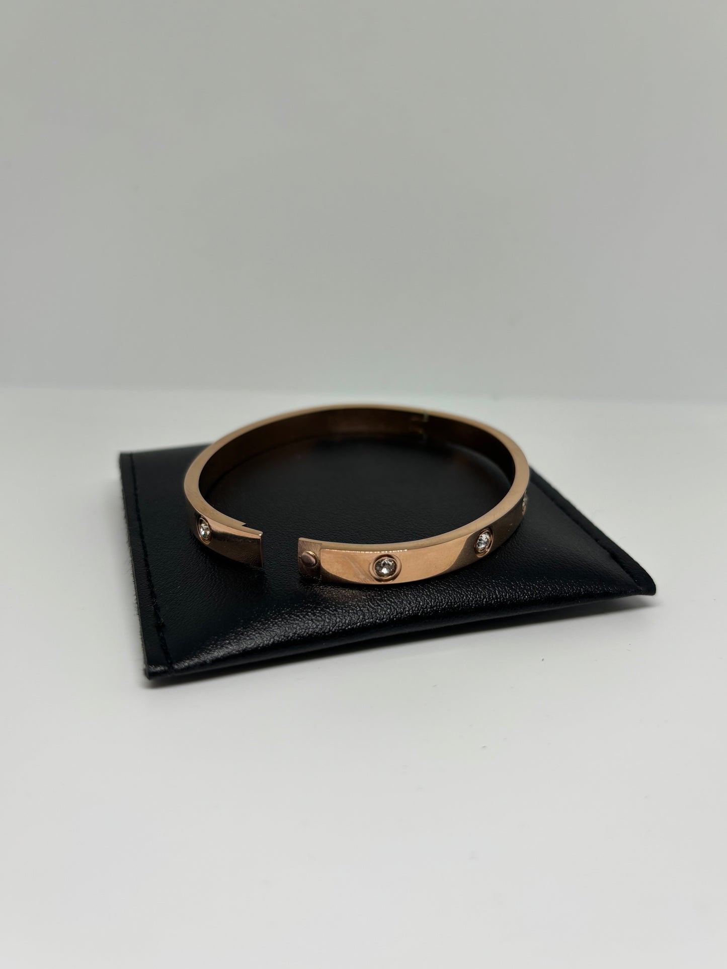 Rose Gold Bracelet with Stones