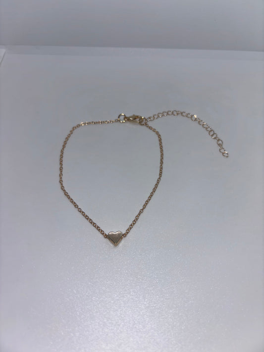 Gold Bracelet with Heart