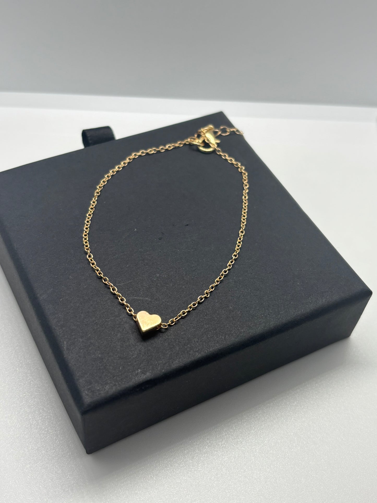 Gold Bracelet with Heart