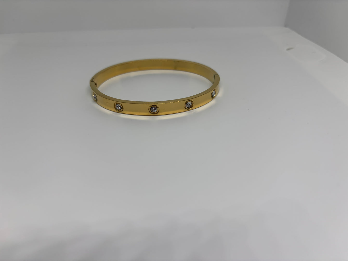 Gold Bracelet with Stones