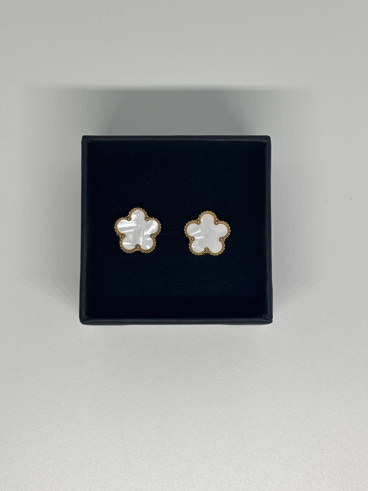 White Clover Earrings
