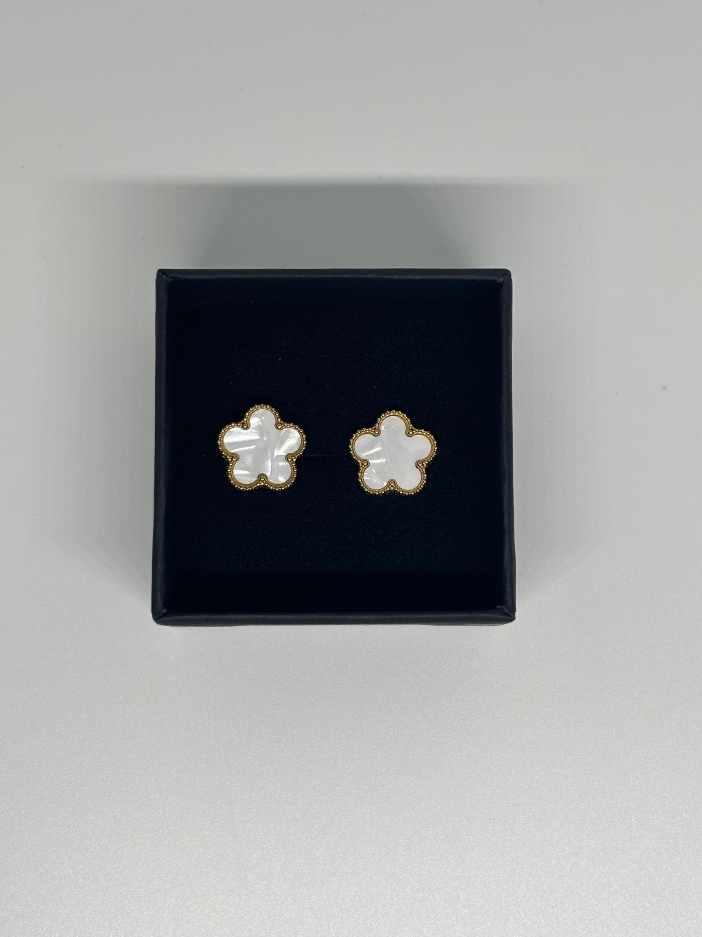 White Clover Earrings