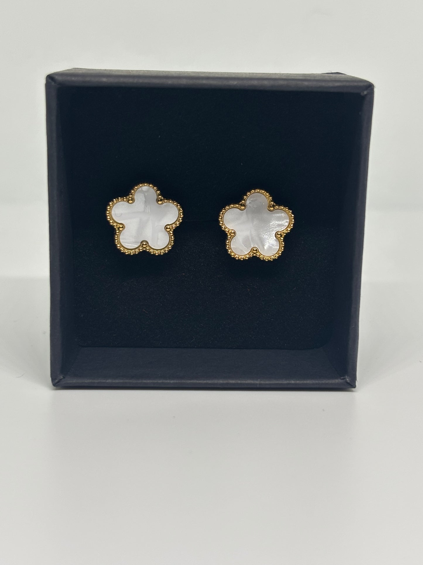 White Clover Earrings