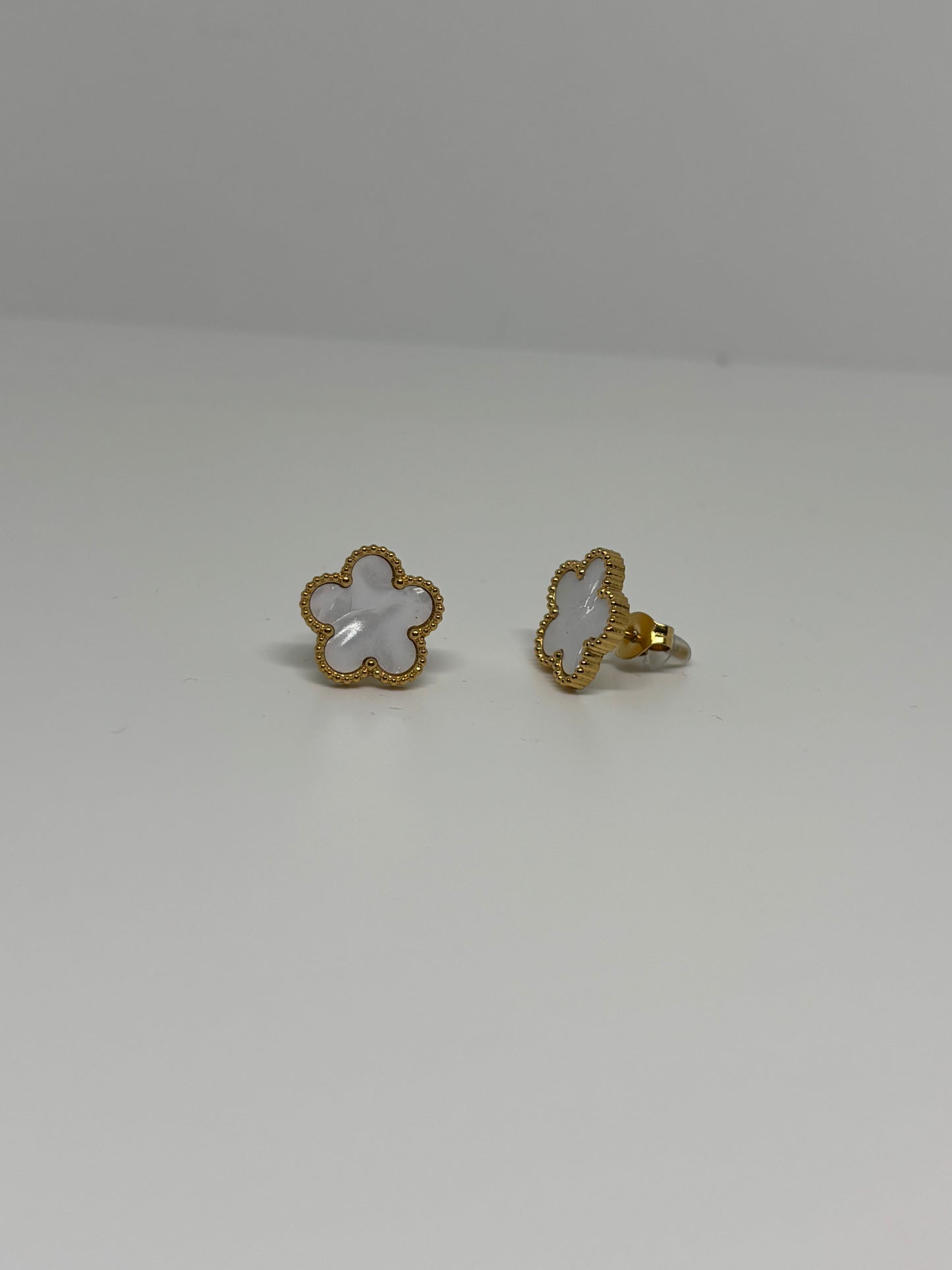 White Clover Earrings