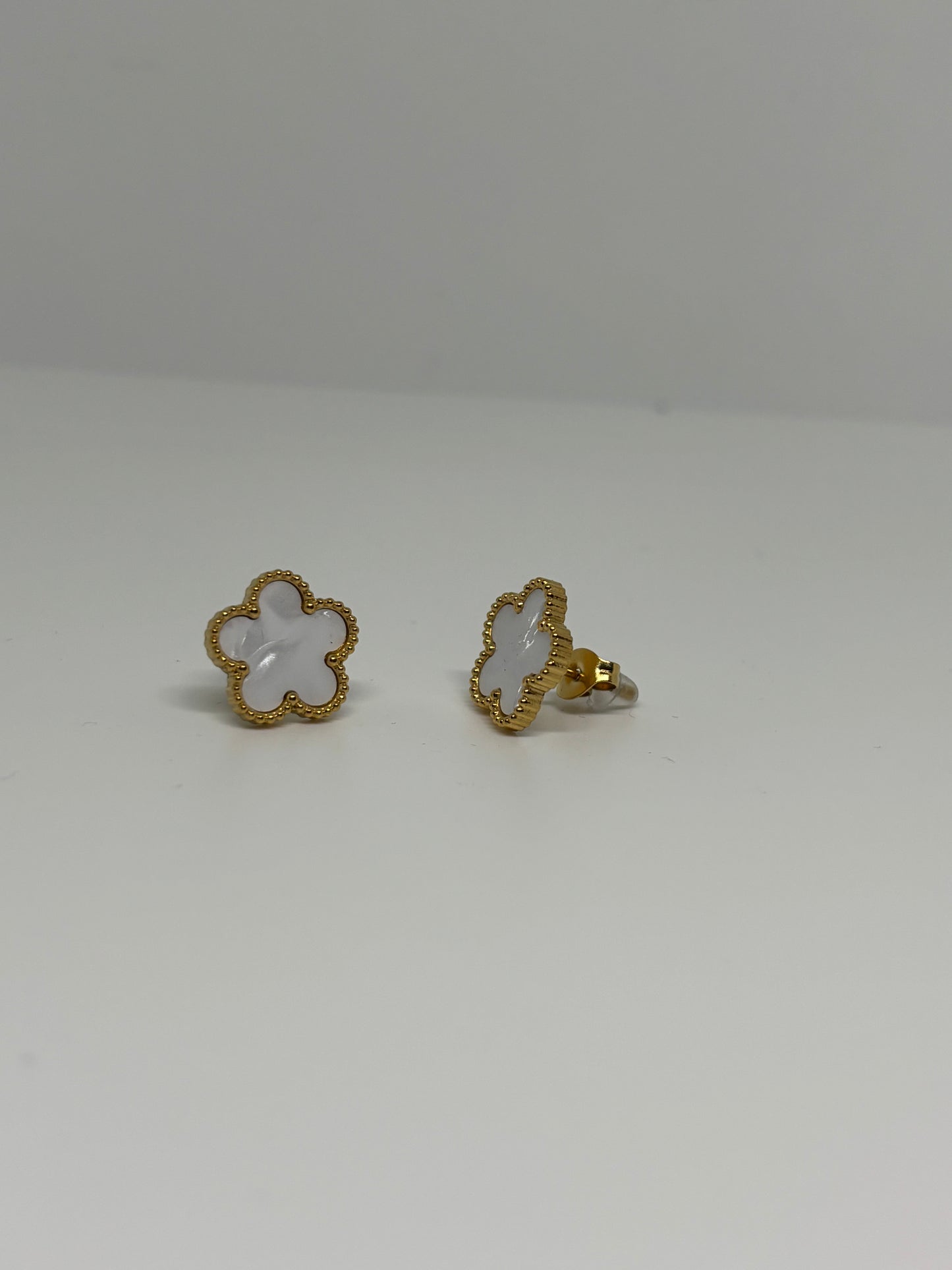 White Clover Earrings
