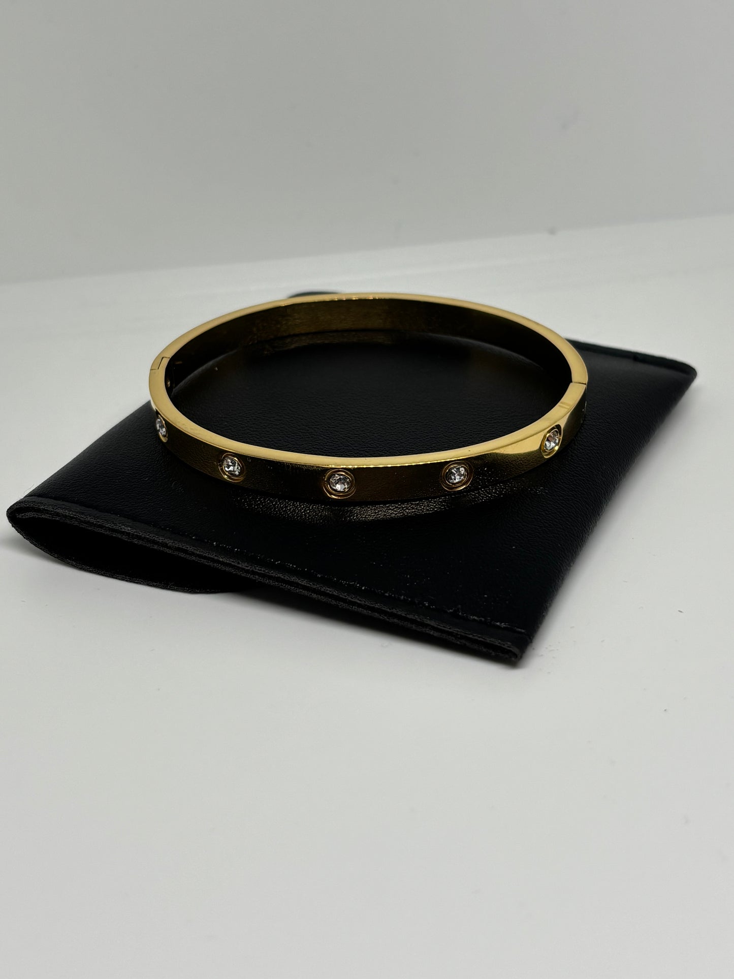 Gold Bracelet with Stones