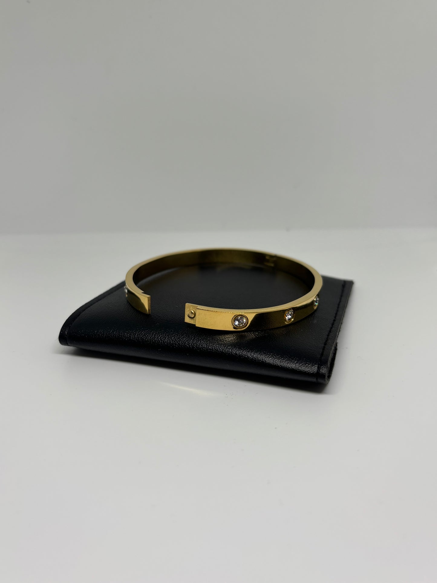 Gold Bracelet with Stones