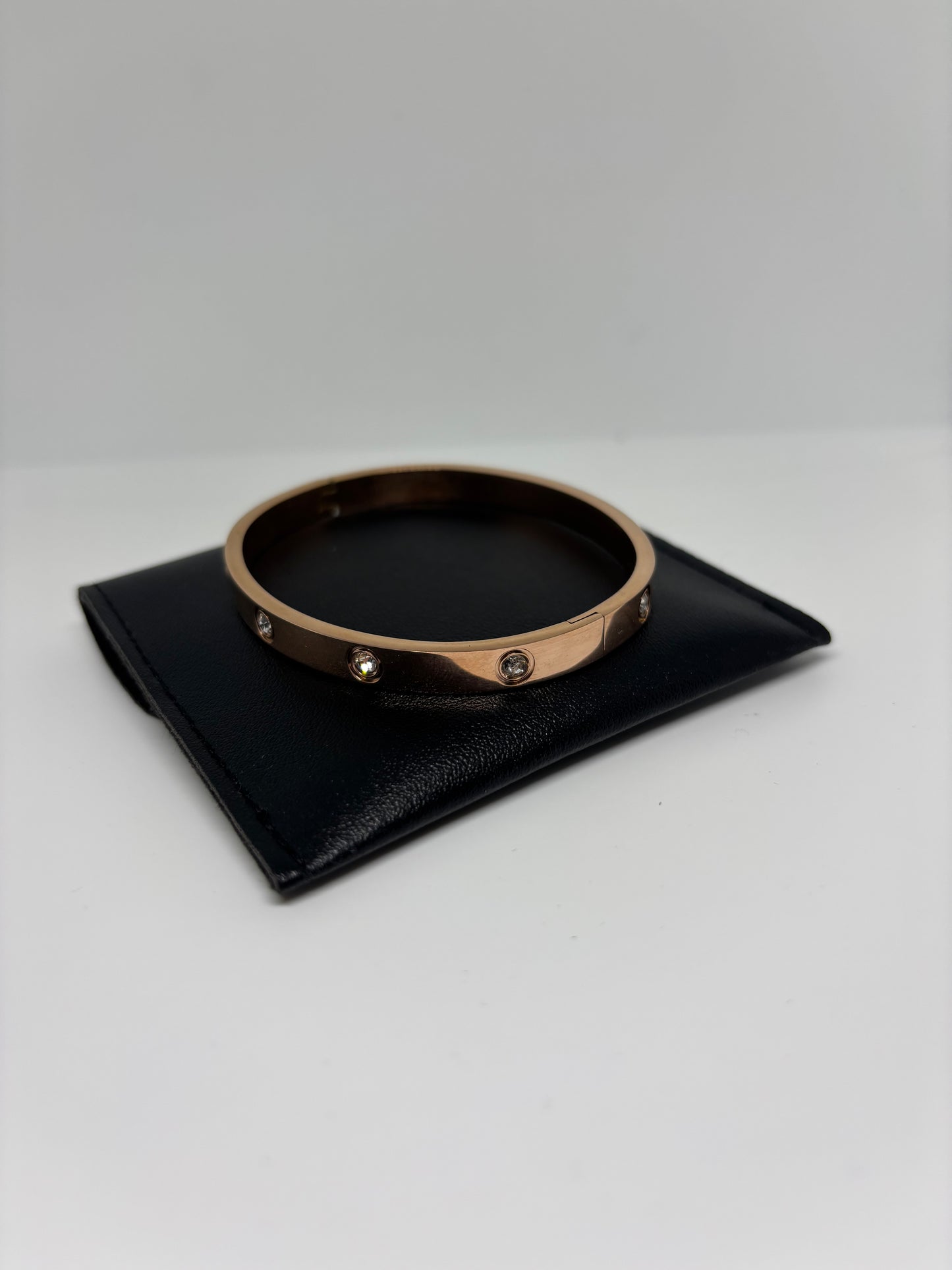 Rose Gold Bracelet with Stones