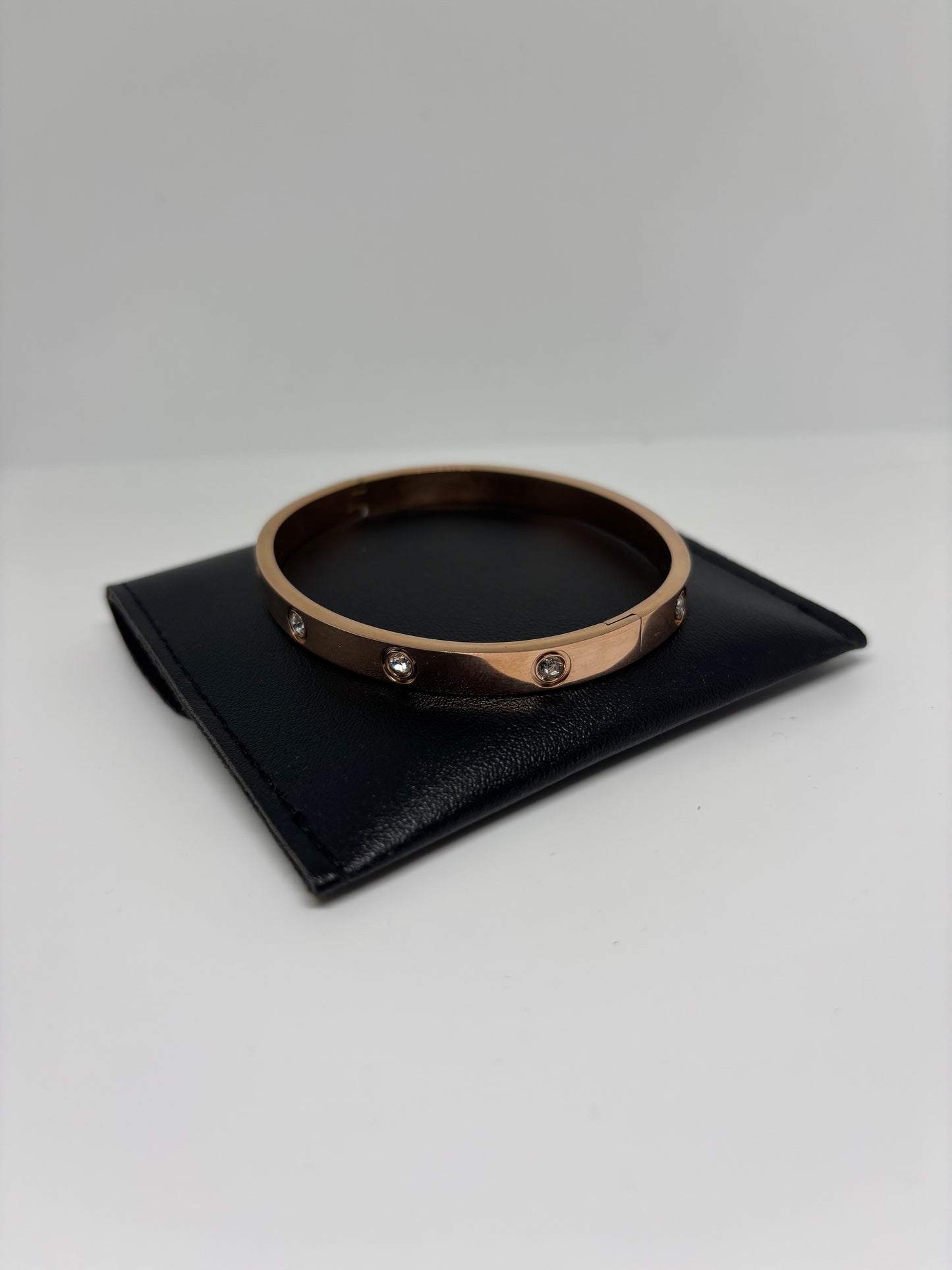 Rose Gold Bracelet with Stones