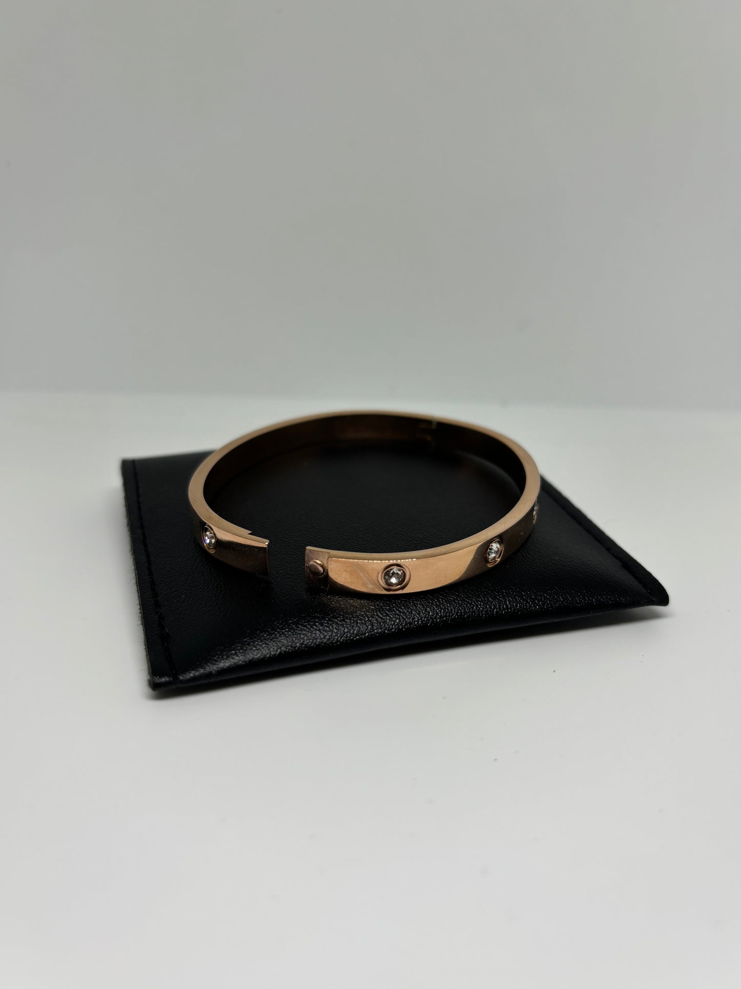 Rose Gold Bracelet with Stones