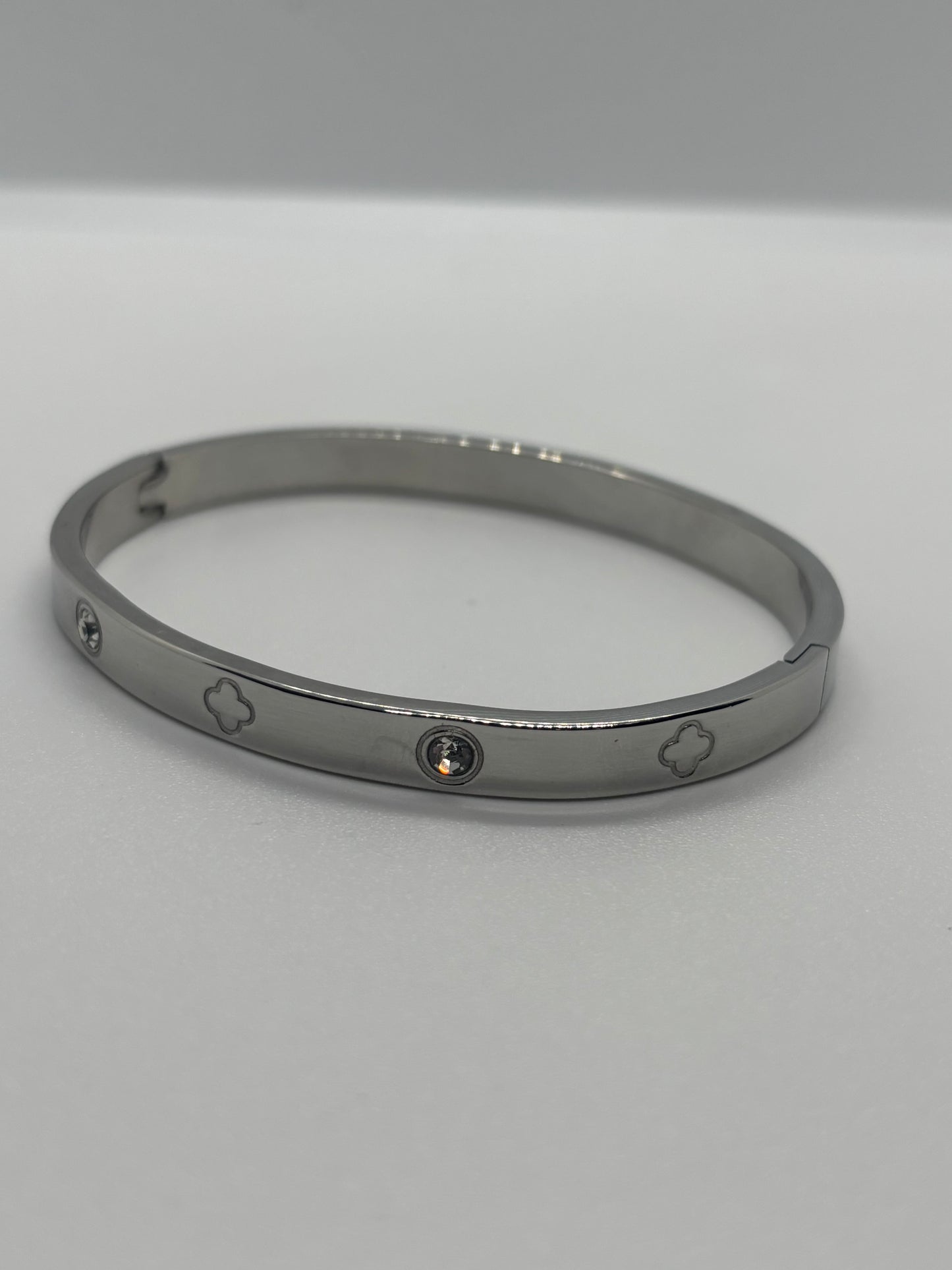 Silver Bracelet with Stones